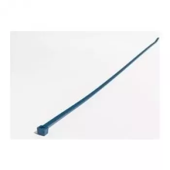HellermannTyton 111-01136 ETFE Cable Tie, Blue, 387mm Length, 7.6mm Width, 1.8mm Thickness, 100 Pack