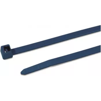 HellermannTyton 111-01225 Standard Cable Tie, Blue, 100 mm Length, 2.5 mm Width, Polyamide 6.6, 100 Pack