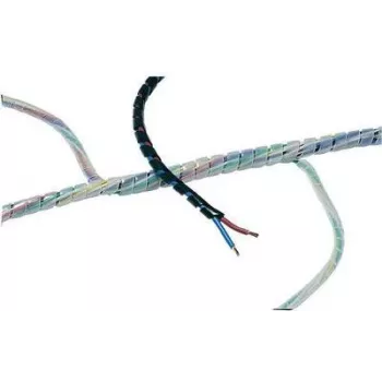 HellermannTyton Helawrap HWPP Cable Protection Sleeve - Transparent - Polypropylene - -60 to 80 °C - 30 m - 4 mm