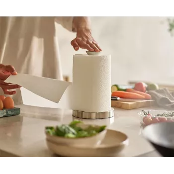 Joseph Joseph Push&Tear Stone Kitchen Roll Holder