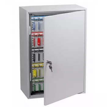 Phoenix Safe KC0604K Key Cabinet - Grey - 200 Hooks - Key Lock - 380 x 140 x 550 mm