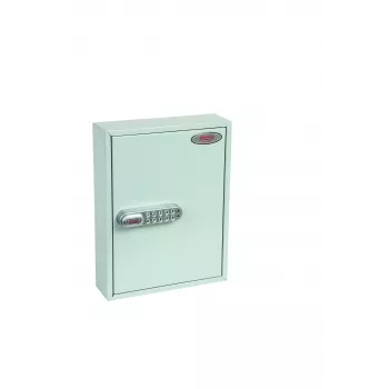 Phoenix Safe KC0601E Key Cabinet - Grey - 42 Hooks - Electronic Lock - Wall Mountable - 270 x 80 x 350 mm