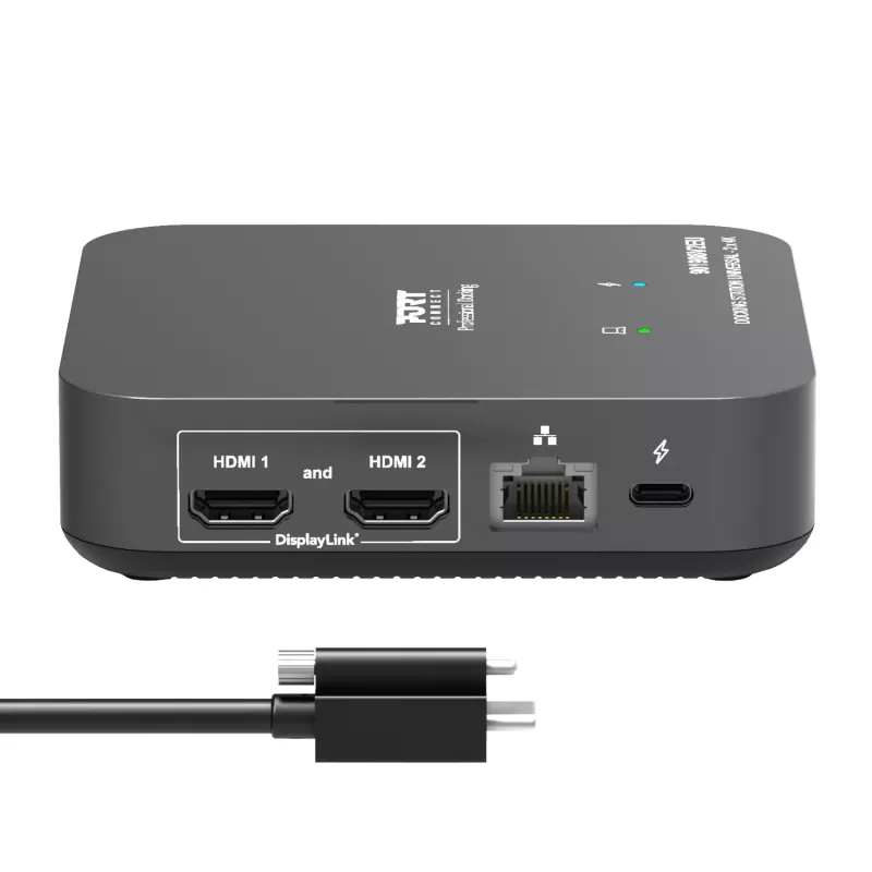 PORT Designs Universal Docking Station - 2 x 4K 2 HDMI with Power Supply - EU