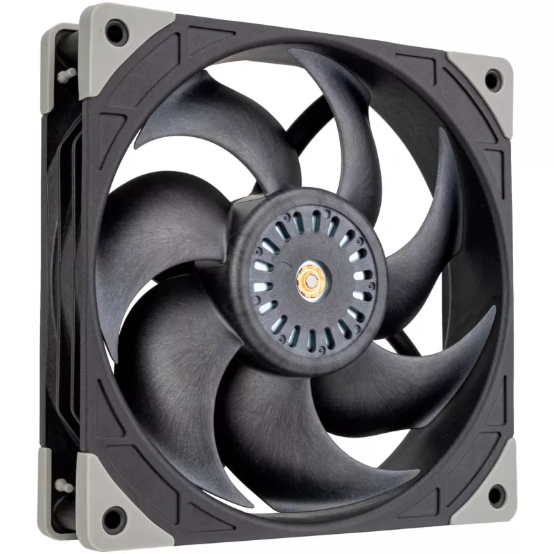 SILVERSTONE TECHNOLOGY SST-FHL140 140mm Black Case Fan, 4-Pin PWM, Hydraulic Bearing, 0-1500 RPM, 92.5 CFM