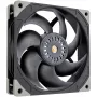 SILVERSTONE TECHNOLOGY SST-FHL140 140mm Black Case Fan, 4-Pin PWM, Hydraulic Bearing, 0-1500 RPM, 92.5 CFM