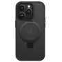 iLike Apple iPhone 15 Kickstand Case with MagSafe Black