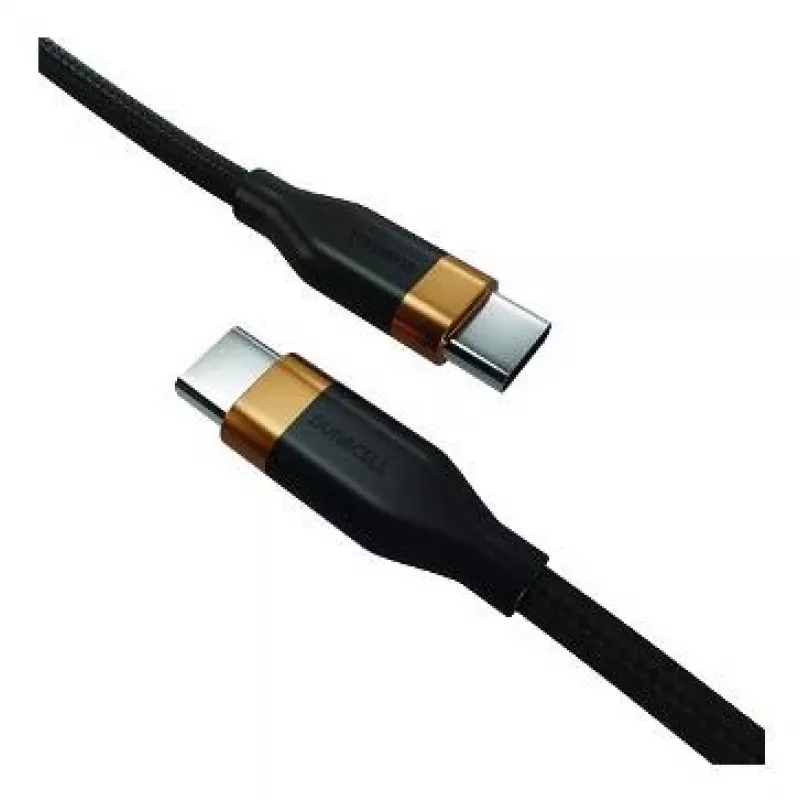 2-Power 1m USB-C to USB-C 60W Charging and Data Sync Cable Black