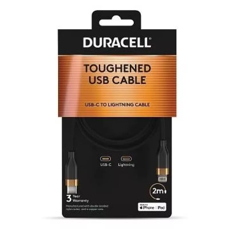 2-POWER 2m USB-C to Lightning Cable - White - MFi Certified - 60W PD