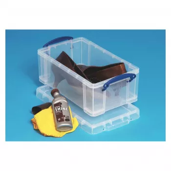 Really Useful Boxes 5C Storage Box - 5 Litre, Clear, Rectangular, Polypropylene