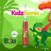 BRUSH BABY Kidz Sonic Electric Toothbrush for Children 3+ Years - Dinosaur Design