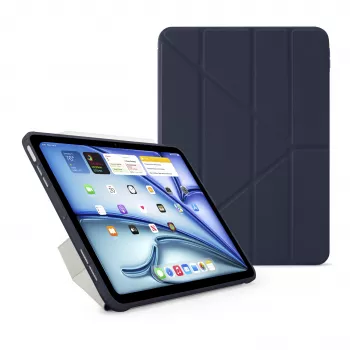 Pipetto Origami No1 Original Case for iPad Air 11 (M2/M3) / iPad Air 10.9 (4th/5th Gen), Dark Blue