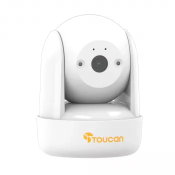 Toucan SEEK Indoor Pan & Tilt Camera - Plug In, No Battery, White