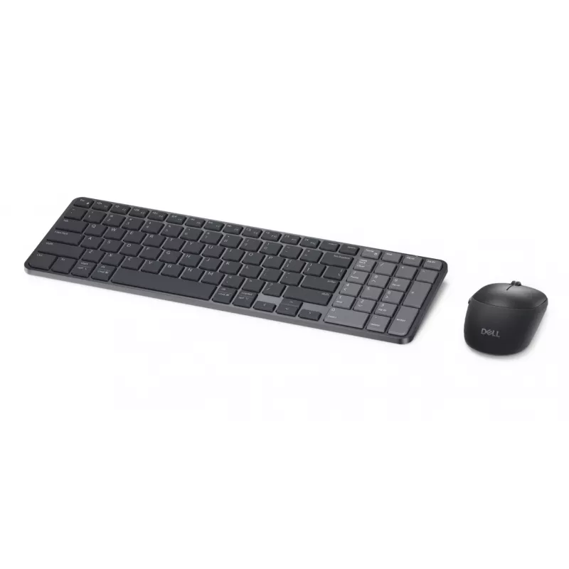Dell Pro 7 Rechargeable Compact Keyboard and Mouse - KM746 - Russian (QWERTY) - Titan Gray