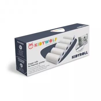 KIDYWOLF Paper Rolls for Thermal Printer 5 pcs.
