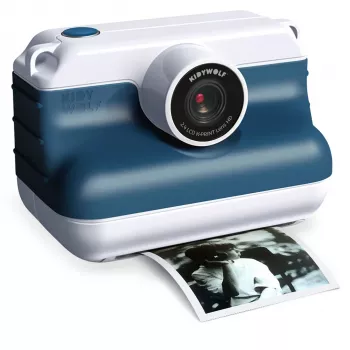 KIDYWOLF Instant Camera with Selfie Function Blue