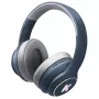 Kidywolf Bluetooth Headphones Blue - On-Ear Wireless Headset with Microphone, 85dB Volume Limit, 15h Battery, Foldable, for Children