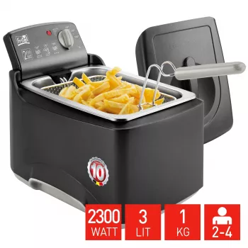Fritel Turbo SF 4176 Deep Fryer 3L 2.3kW Stainless Steel