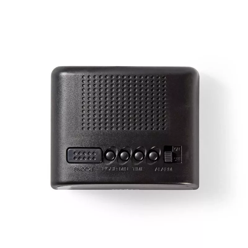 Nedis CLDK008BK LED Digital Alarm Clock with Snooze, Black