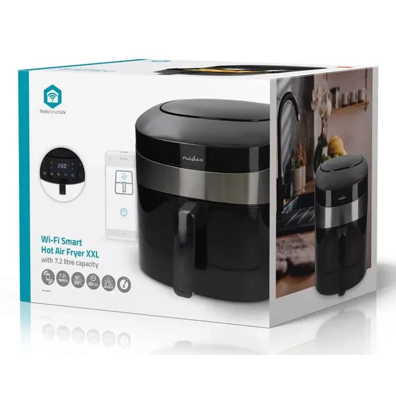 Nedis KAAF180BKW Digital Air Fryer 4.6 L 1500 W Black