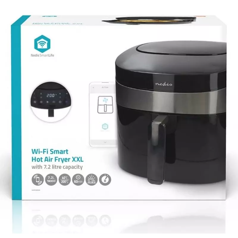 Nedis KAAF180BKW Digital Air Fryer 4.6 L 1500 W Black