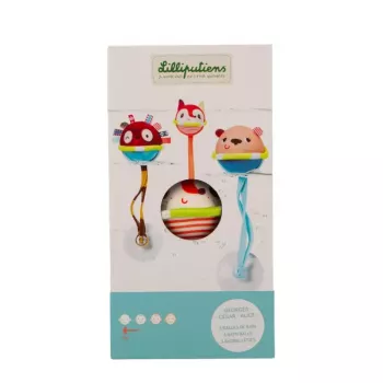 Lilliputiens Set of 3 Bath Balls with Suction Cups