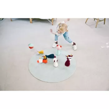 Lilliputiens Farm Bowling Set with Bell Ball