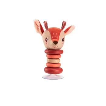 Lilliputiens Suction Cup Rattle Stella the Fawn 6m+