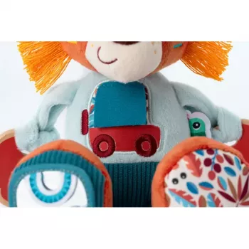 Lilliputiens Multi-Activity Plush Toy Jack the Lion 9m+