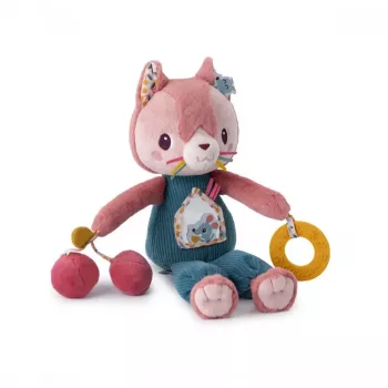 Lilliputiens Jeanne the Cat Multifunctional Activity Plush Toy 9m+