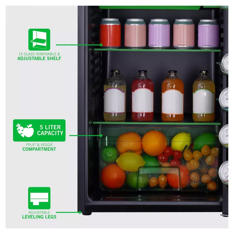 UKONIC Xbox 91L Compact Refrigerator with Freezer Compartment