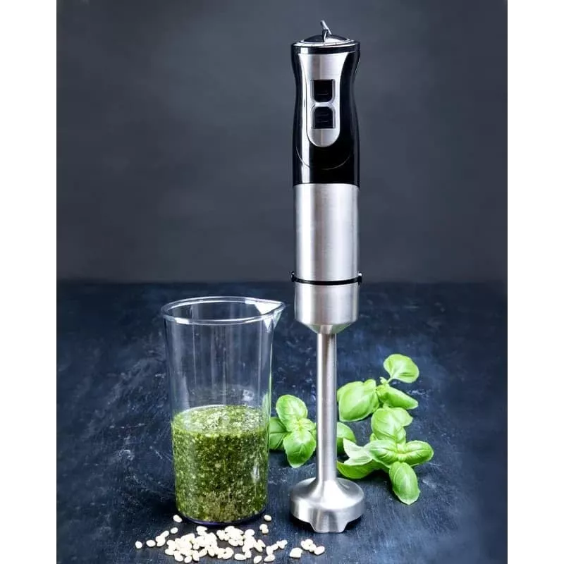 Gastronoma 18210001 Coffee Grinder, Conical Burr, 150 W, 18 Settings, Black/Silver