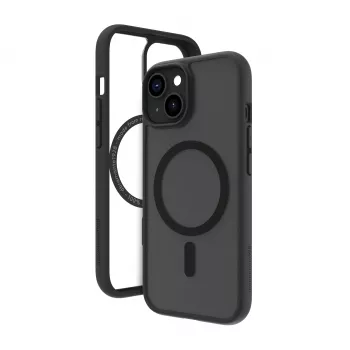 dbramante1928 Grenen Rear Cover for Mobile Phone - MagSafe Compatible - Recycled Plastic - Black - for Apple iPhone 15 Pro Max