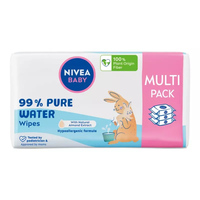 NIVEA Baby Pure Water Wet Wipes 3x57