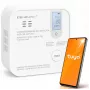 Qoltec Certified Wireless Carbon Monoxide (CO) Detector with Battery, CO Detector, TUYA, Wi-Fi, 10-Year Sensor Life, 85dB Alarm, LED