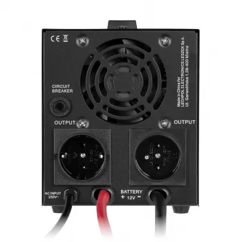 Rebel POWER-500-LFP4 Pure Sine Wave Inverter with Charging Function 12V 230V 500VA/300W