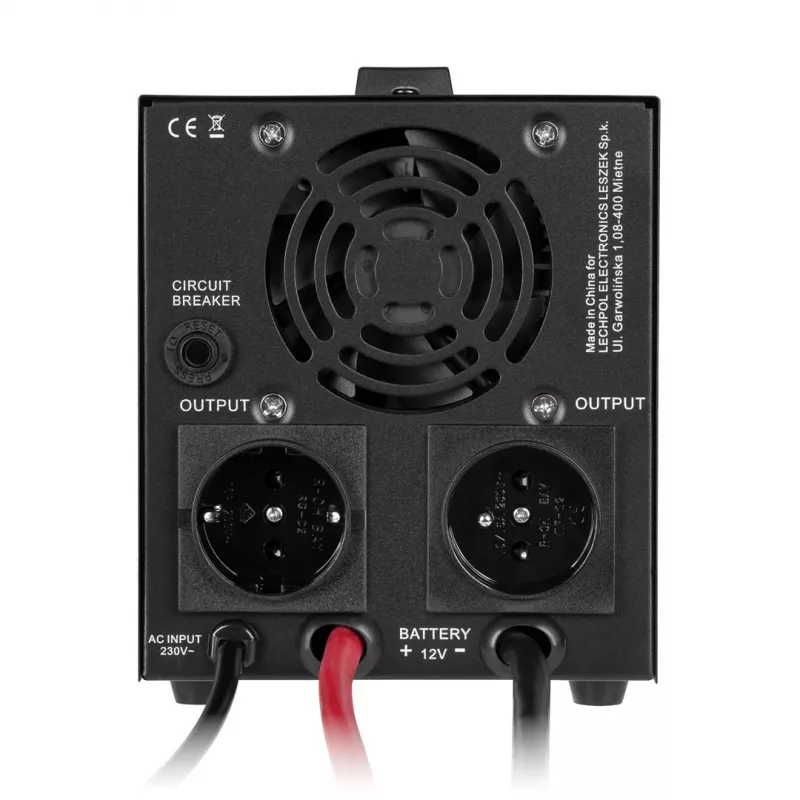 Rebel POWER-500-LFP4 Pure Sine Wave Inverter with Charging Function 12V 230V 500VA/300W