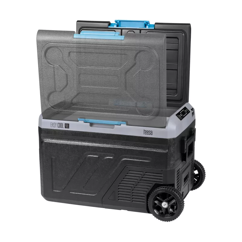 TEESA TSA6002 Professional Compressor Portable Fridge/Freezer 40L, DC12/24V AC230V, Battery Compatible, Large Wheels, Solid Handle, Bluetooth