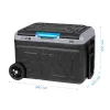 TEESA TSA6002 Professional Compressor Portable Fridge/Freezer 40L, DC12/24V AC230V, Battery Compatible, Large Wheels, Solid Handle, Bluetooth