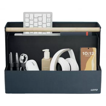 Leitz MyBox Portable Desk Organizer Fabric Dark Grey
