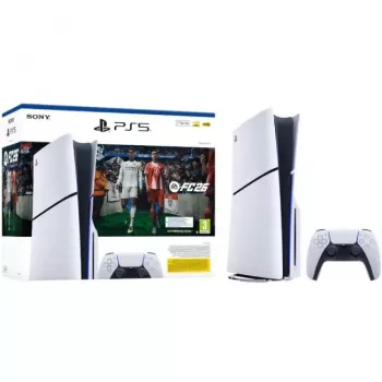 Sony PlayStation 5 Slim Disc Edition 1TB + EA Sports FC 26 Bundle - White/Black (CFI-2116A)