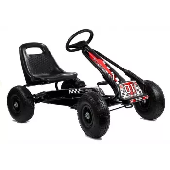 LEAN TOYS LEAN CARS A-15 Go-Cart Black Pumped Wheels