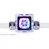 Alphacool Eisfluegel Aurora HighFlow Flow Indicator with Tachometer Signal (Transparent)