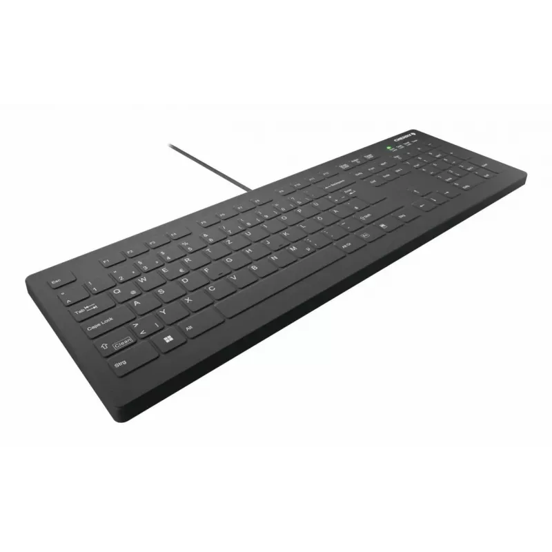 CHERRY Contour Design Active Key AK-C8112 Full-Size Wired USB Scissor-Switch Keyboard QWERTY Black