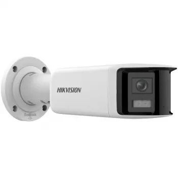 Hikvision DS-2CD2T47G2P-LSU/SL 4MP AcuSense Outdoor Bullet IP Camera with 2.8mm Lens, White Light, Two-Way Audio, Strobe Light, PoE