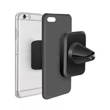 2GO 795466 Passive Car Mount Holder for Smartphones, Black-Grey, Suction Cup, 360° Swivel