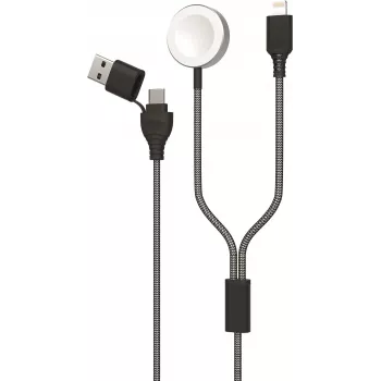 2GO 797385 USB-C Magnetic Breakaway Cable, 1.8 m, USB-A to USB-C, Grey