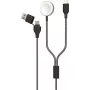 2GO 797385 USB-C Magnetic Breakaway Cable, 1.8 m, USB-A to USB-C, Grey
