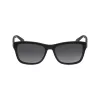 Lacoste Unisex Square Sunglasses L683SP Black/Grey 55mm L683SP5516001