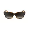 KARL LAGERFELD KL6161S-240 Women's Oversized Square Sunglasses, Havana Brown with Brown Gradient Lenses, 63/14/140 mm