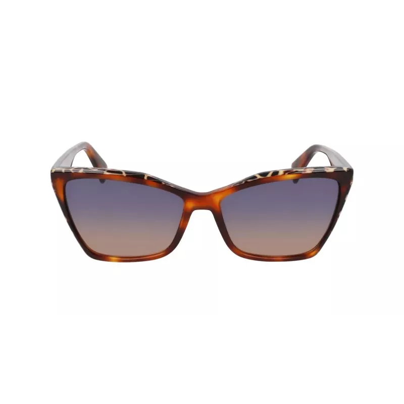 LIU JO Women's Sunglasses LJ796S-245 – Havana Acetate Butterfly Frame with Brown Gradient Lenses, 58/15/135 mm